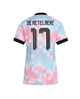 Billige Fotballdrakt Belgia Charles De Ketelaere #17 Replika Bortedrakt Dame VM 2026 Kortermet Billige Fotballdrakt Belgia Charles De Ketelaere #17 Replika Bortedrakt Dame VM 2026 Kortermet